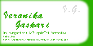 veronika gaspari business card